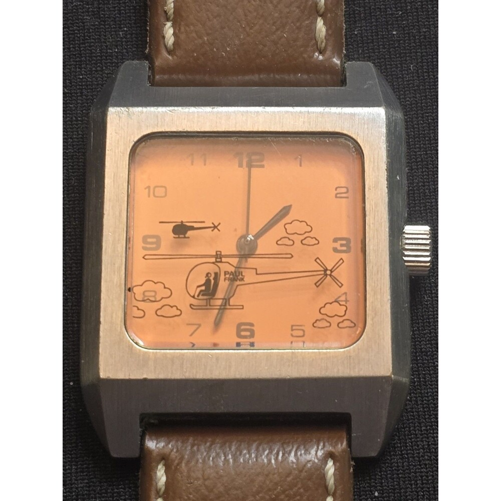 Vintage Paul Frank Analog watch W/Helicopter Design